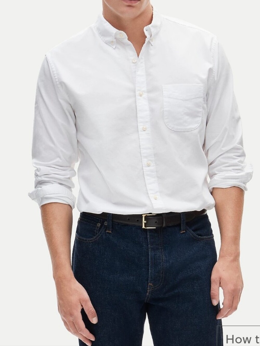 The Broken Oxford X J. Crew White Men’s Dress Shirt 100% ORGANIC SIZE M NEW